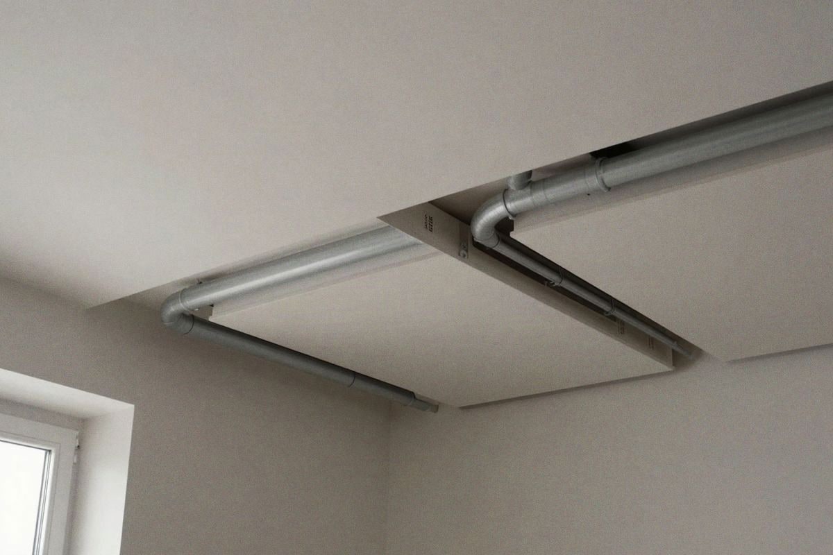 Illustrative image: hidden duct system in false ceiling