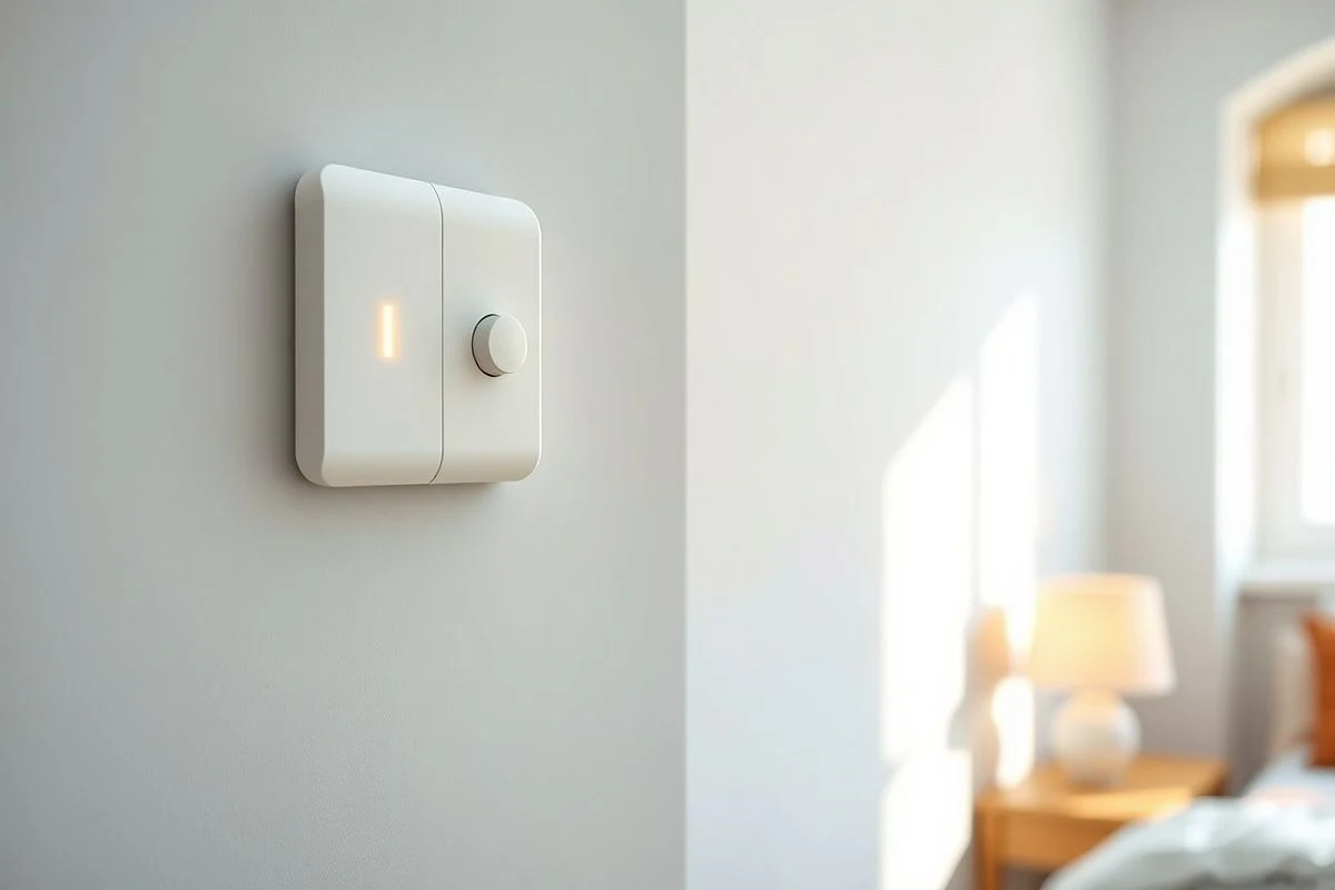 Lighting control panel with dimmer switch for adjusting light intensity