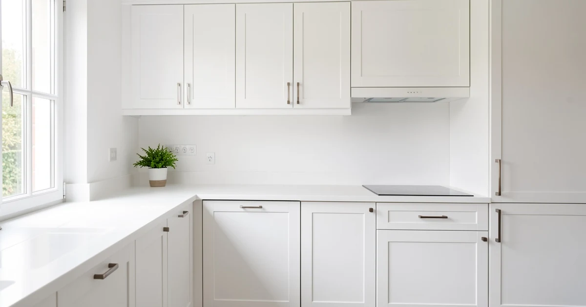 Cocina moderna con frentes blancos y detalles actualizados